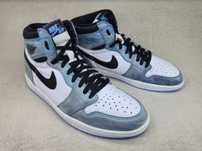 Jordan 1 Retro High OG White-Black-University Blue - mărime 47.5