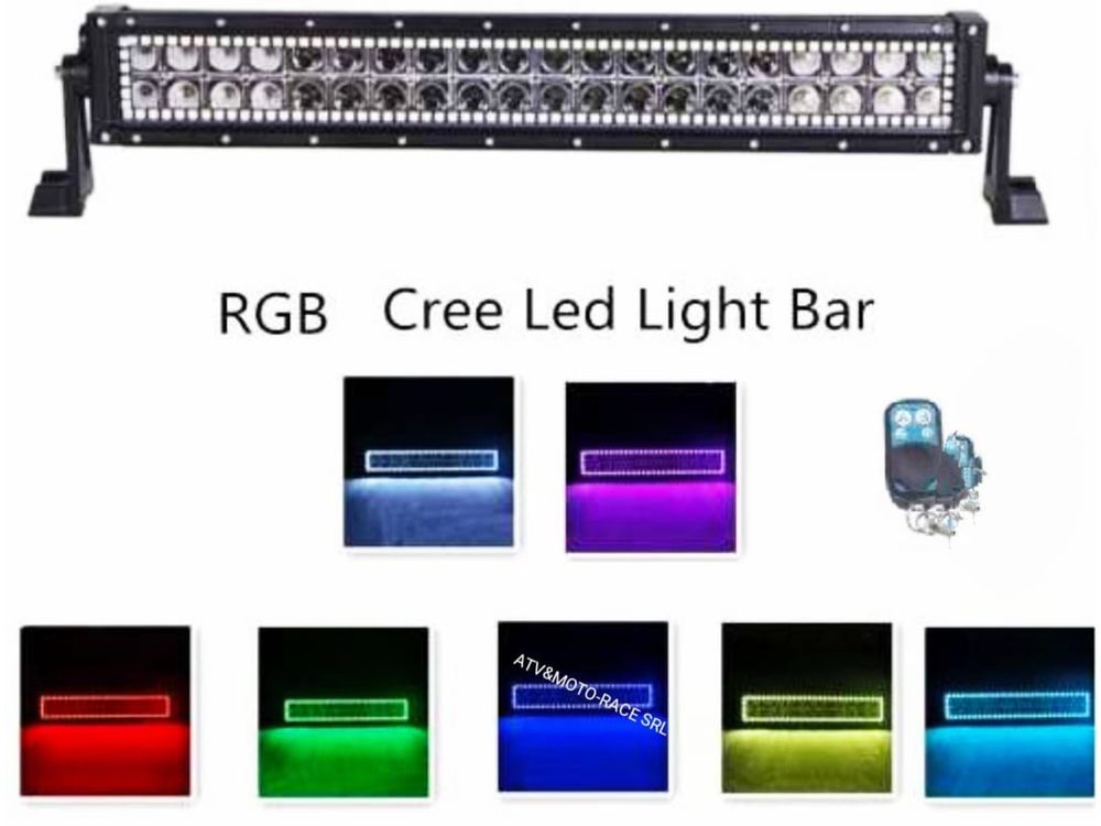 Led bar atv bicolor sau simple off road