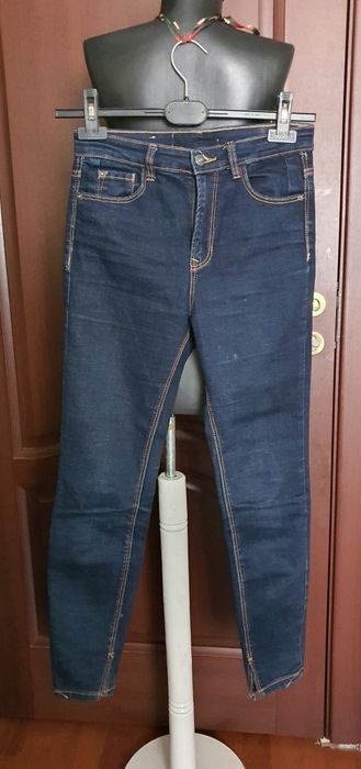 Blugi cu talie înaltă skinny Stradivarius