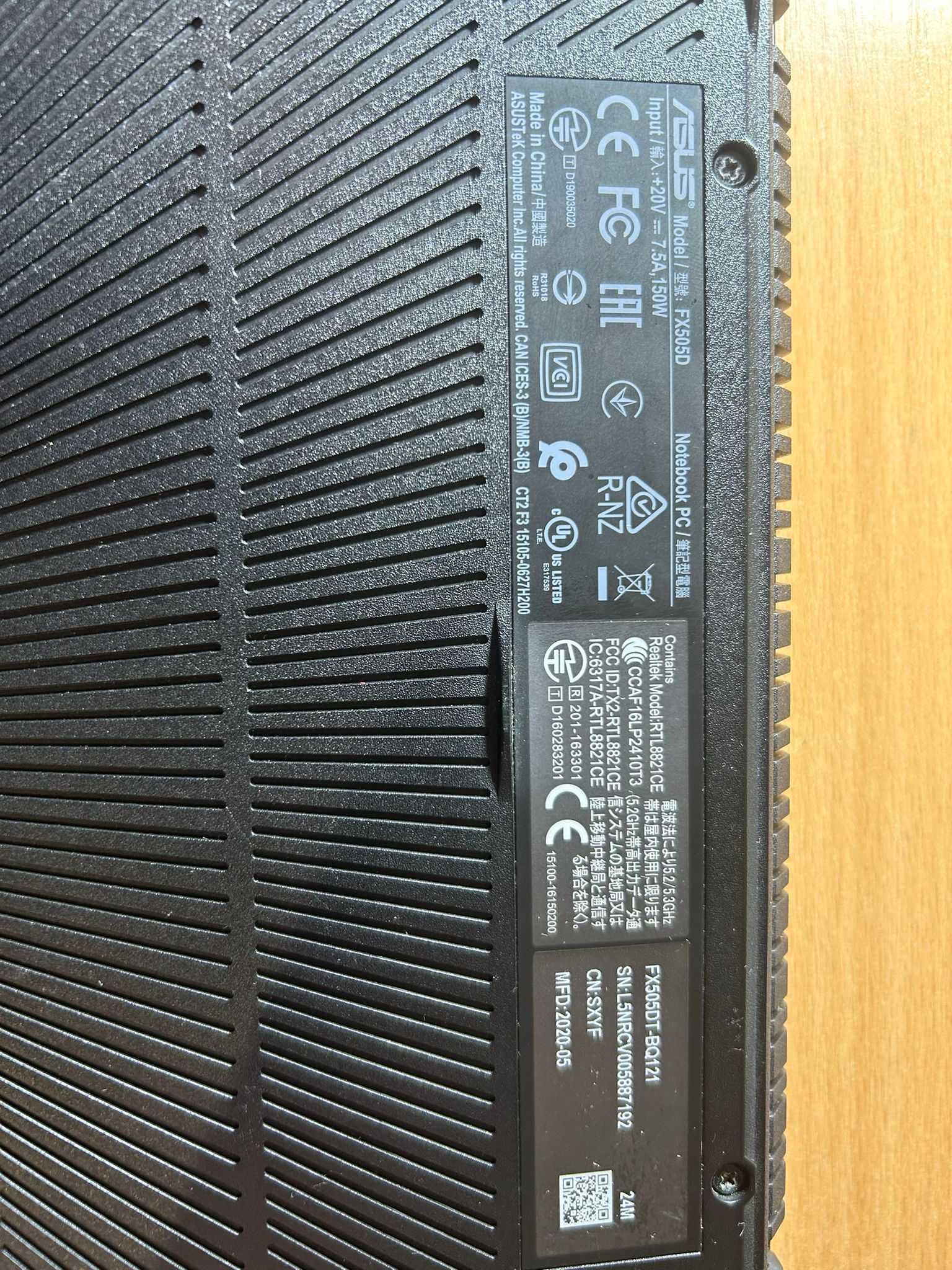 Laptop Gaming Asus TUF FX505D COMPONENTE