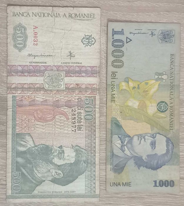37 monede ani diferiti si 2 bancnote Romania