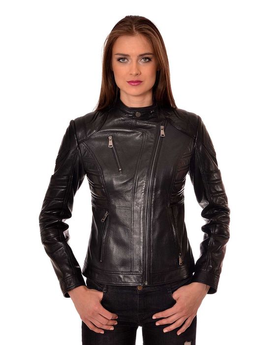 ROCKEDS Черна рокерия. Кожено яке висок клас естествена кожа