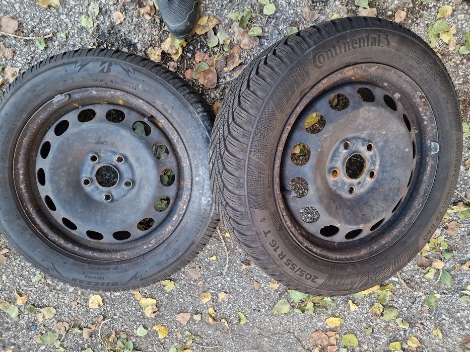 4бр зимни гуми 16с джанти за VW AUDI