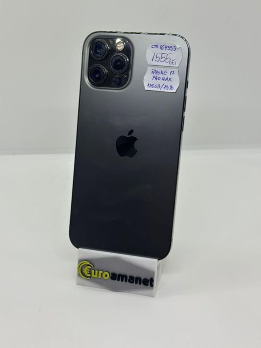 Telefon mobil Apple iPhone 12 Pro Max, 128GB, Baterie 79% -A-