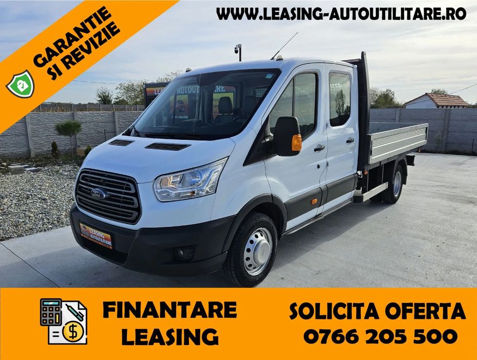Ford New Transit Axa Dubla Doka 7locuri+Bena L=3.20m An2018/167900km/Leasing/Garantie pana la 3ani fara limita km