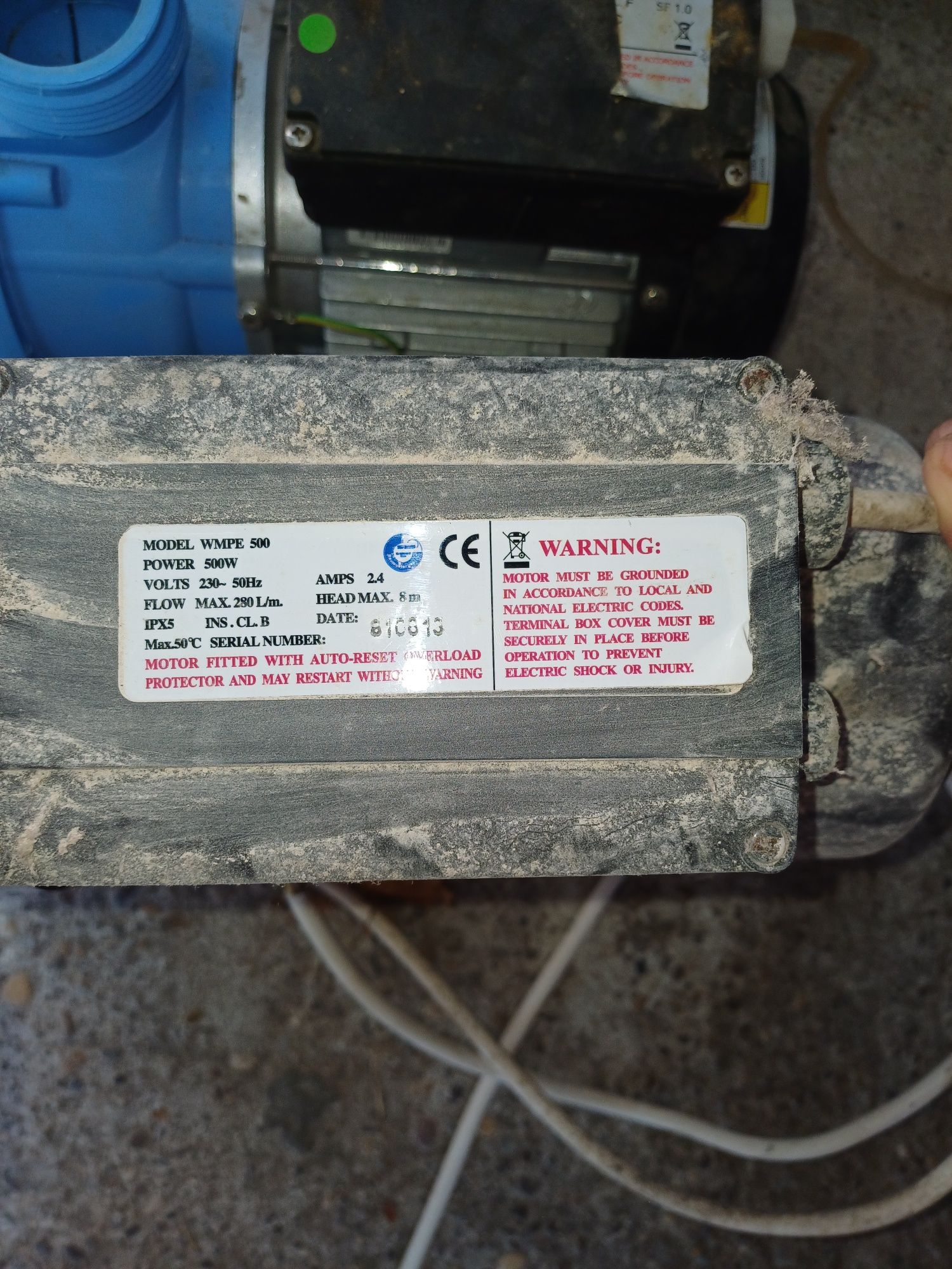 Pompe cada hidromasaj wm75 / wmpe 500