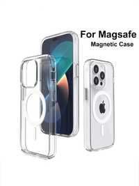 Husa MagSafe iphone 15 Plus . 15 Pro Max . 15 . Transparenta