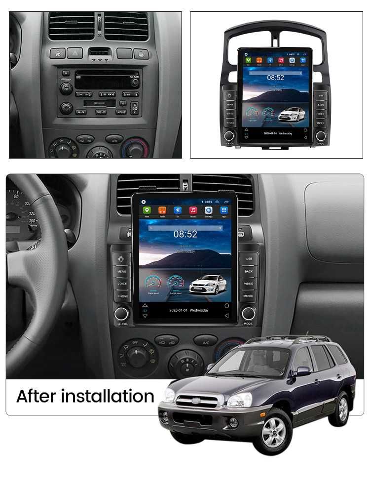 Navigatie Hyundai Santa Fe 2000-2012,Tesla, Android,2+32GB ROM,10inch