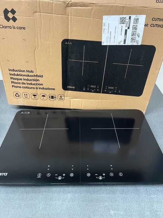 Преносим двузонов индукционен котлон CIARRA CUTIH2 , 2800W