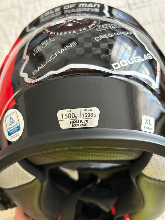 Vând cască moto HJC RPHA 70 Isle of Man