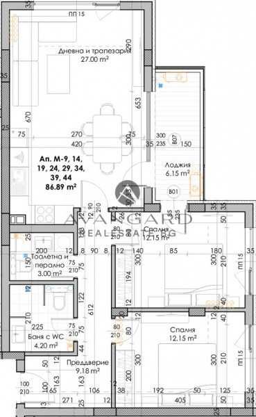 оф.12108 3- стаен в новострояща се сграда