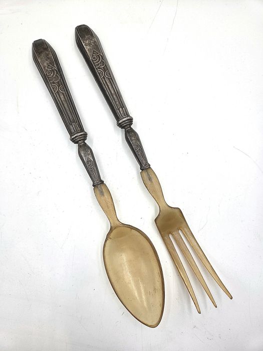Excepțional set de tacâmuri argint masiv - perioada Art Deco