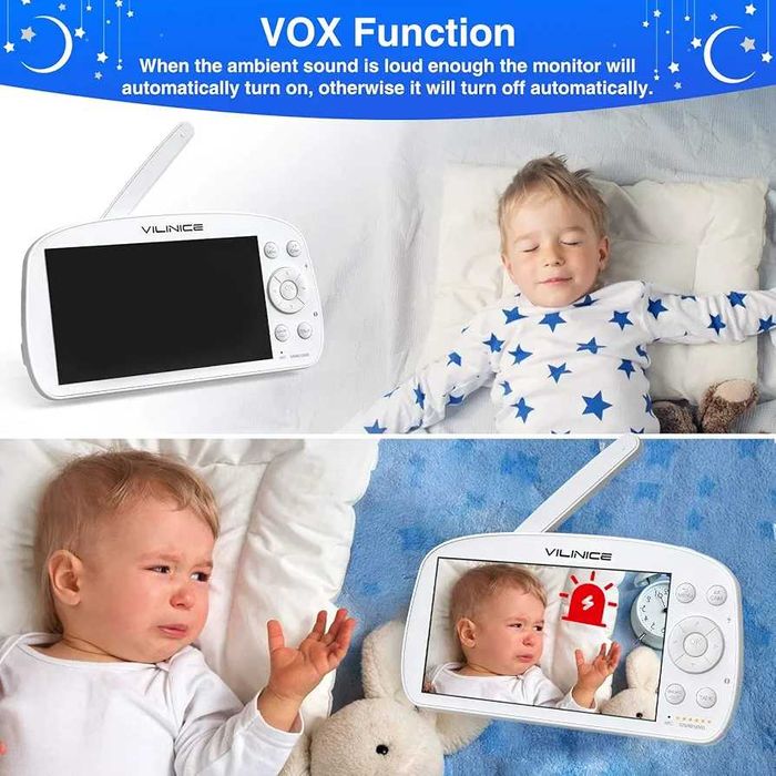 Нов бебефон Vili Nice с 720P HD голям 5.5" дисплей, двупосочно аудио..