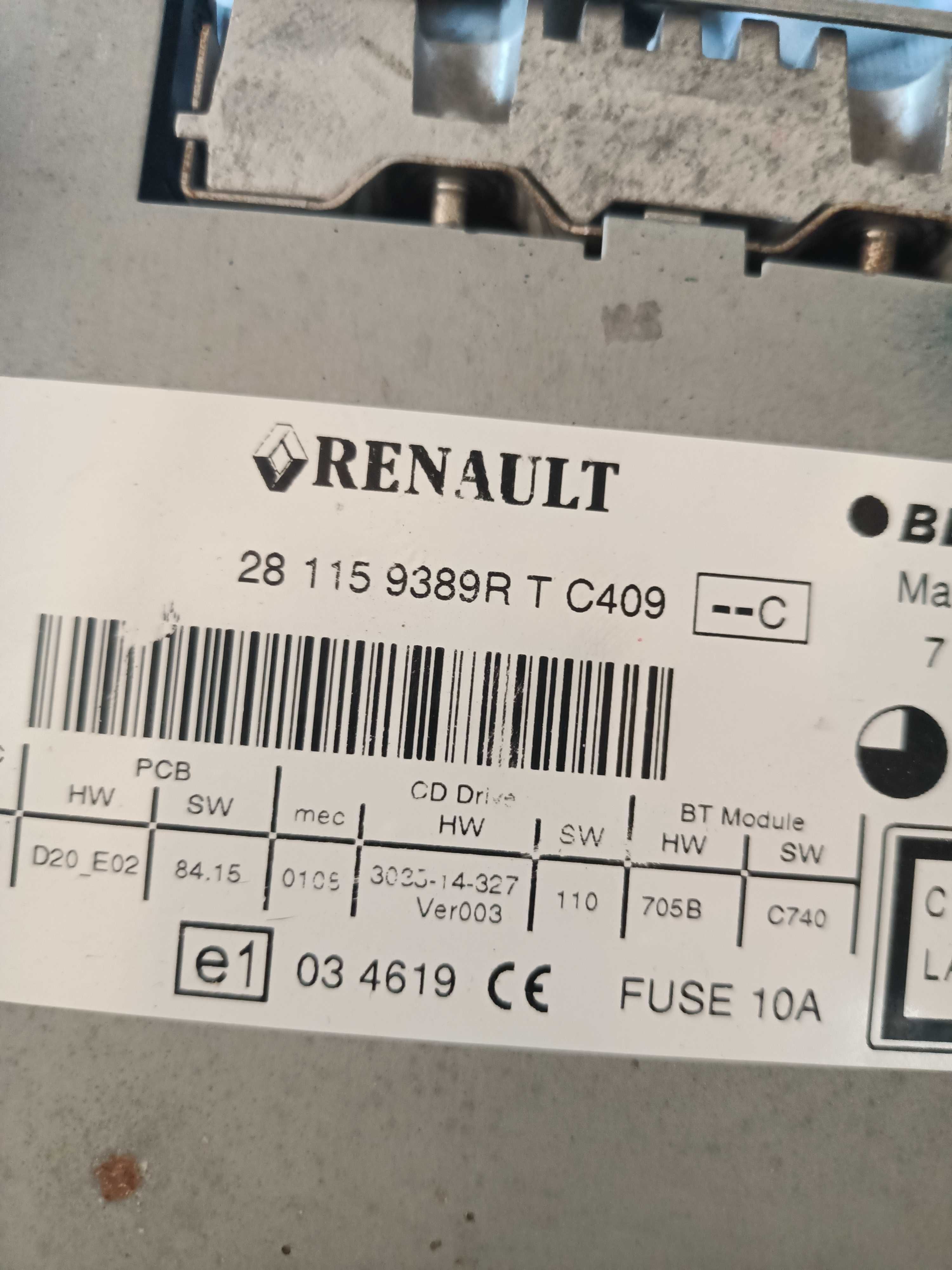 Radio CD cu bluetooth si navigatie renault megane 3 cod 281159389R