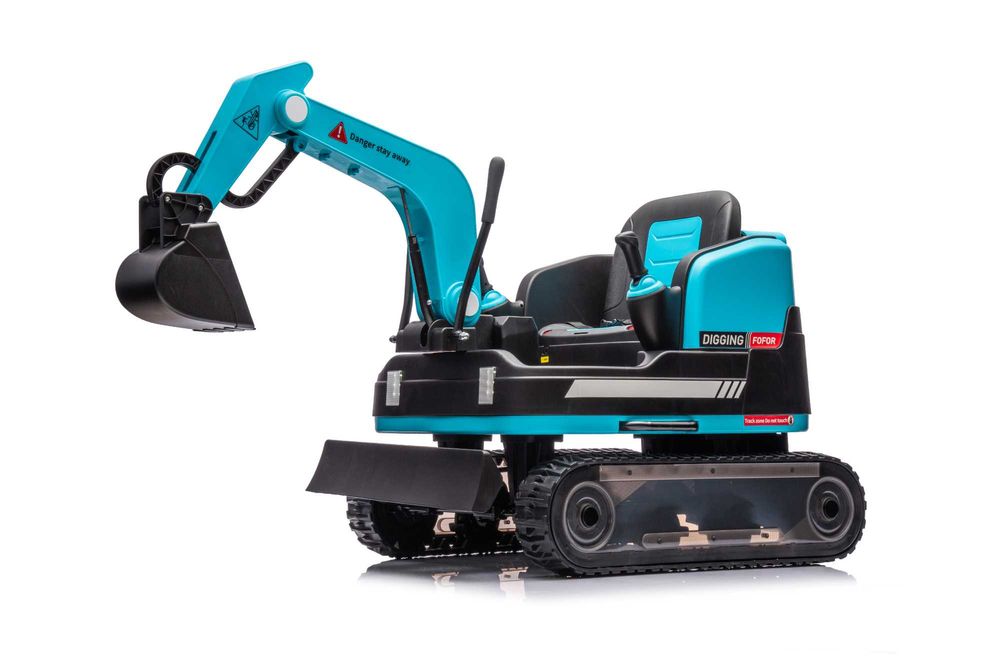 Excavator electric Kinderauto X7 2x 55W 12V-12Ah, scaun tapitat, Blue
