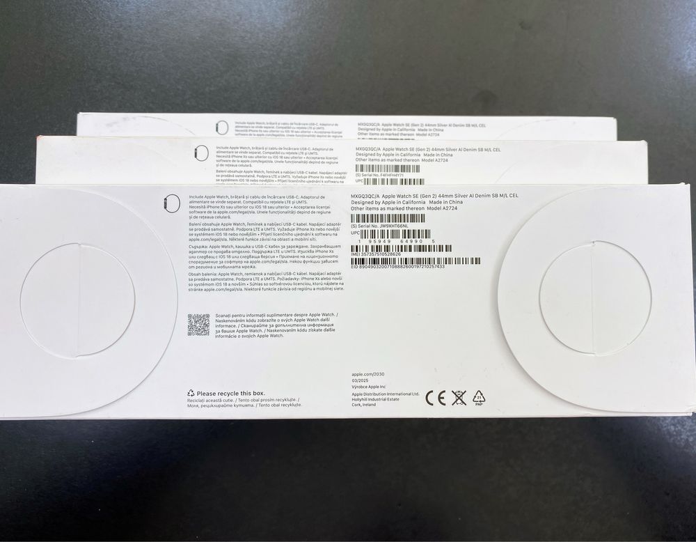 Apple Watch SE Gen 2 44mm Cellular + GPS нови запечатани SIM карта