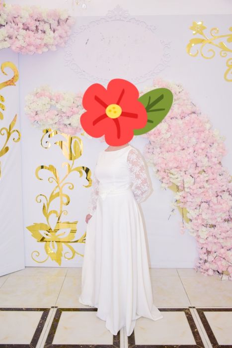 Белое платье,  на выпускной ,  узату, Италия, 46 размер