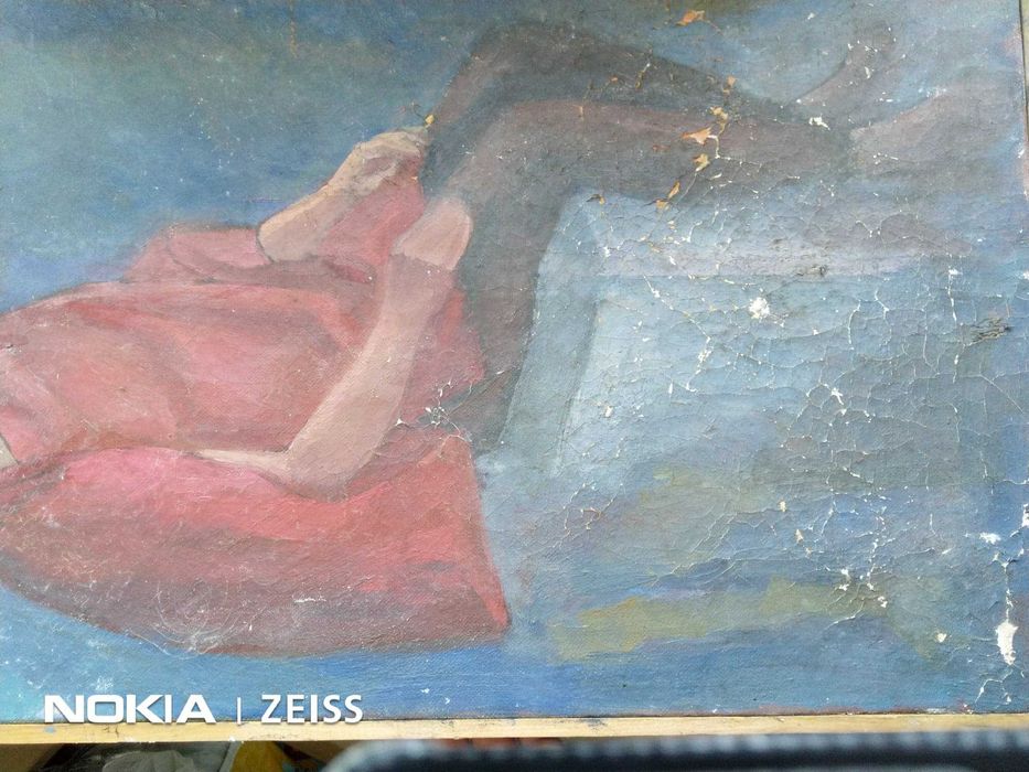 Tablou   "La Madame" 73X55cm autor necunoscut 100 lei