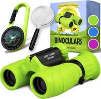 Set complet de explorator cu lupa si busola de culoare verde