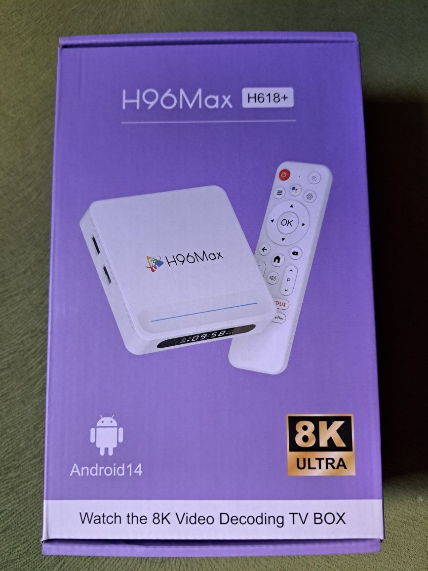 4K ТВ Приставка Андроид 14, ОЗУ 4 ГБ. ПЗУ 32 ГБ. Новый!!! в упаковке