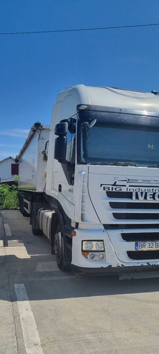 2× Ansamblu cap tractor iveco semiremorca cereale wielton