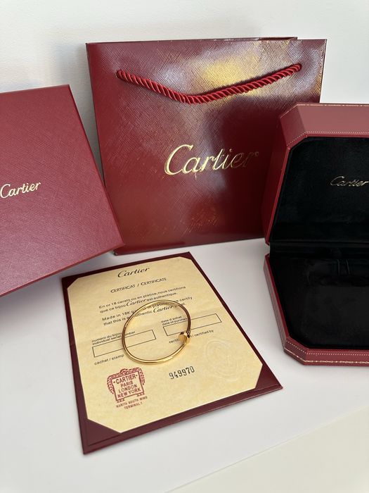 Brățară Cartier Juste un Clou 16 Slim Gold 750 cu Cutie