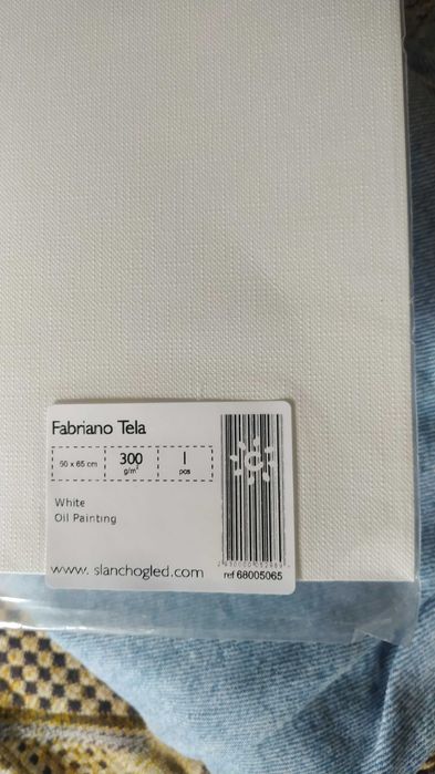 Картон за Маслени Бои с Текстура на Платно Fabriano Tela