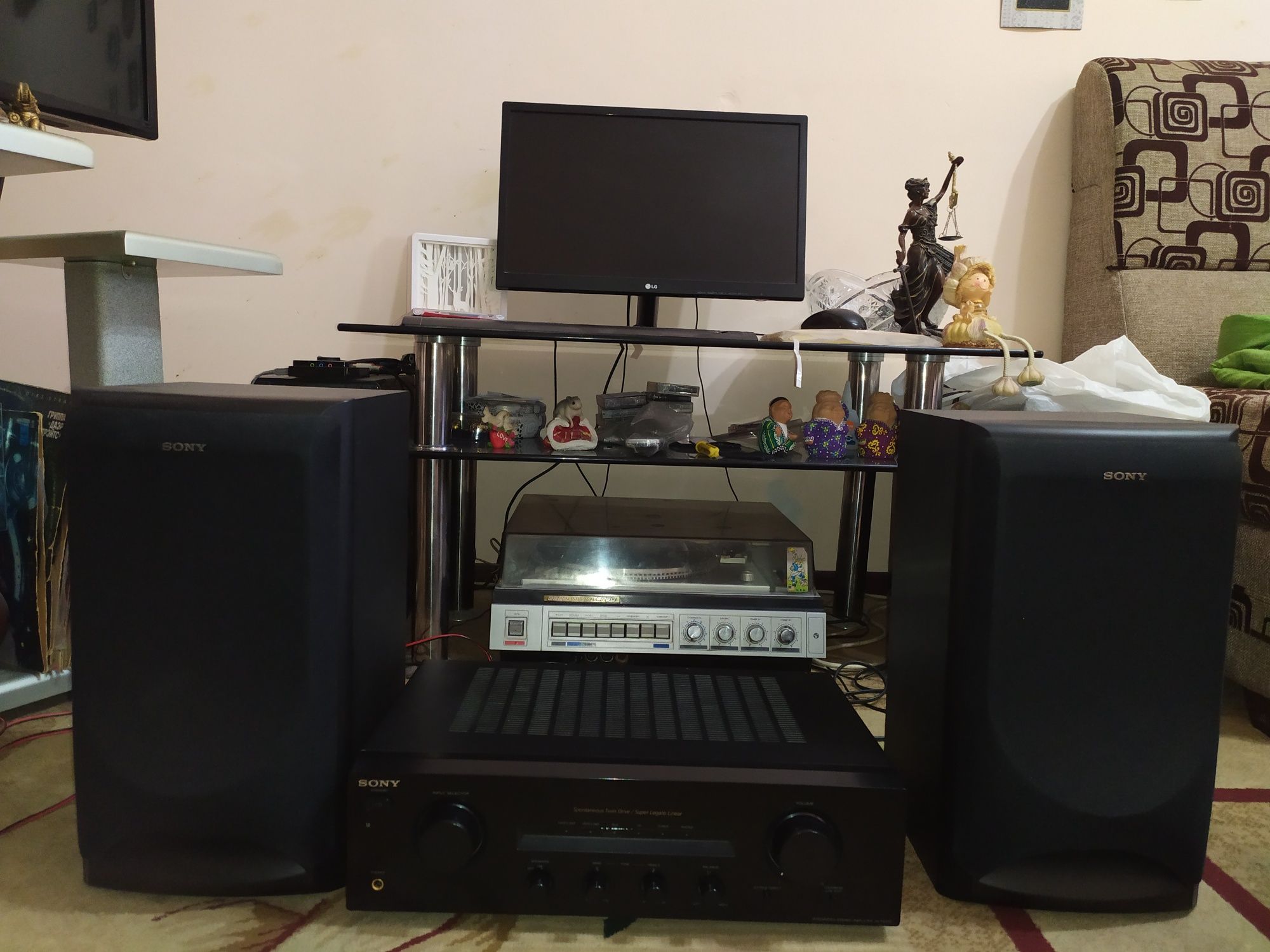 Прод усилитель Sony с акустикой Sony DVD  Samsung. LG