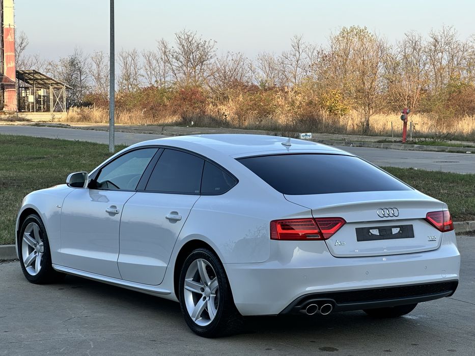 Audi A5 2.0tdi Quattro 4X4 Automat Pachet S-Line /Alb Perlat Alcantara