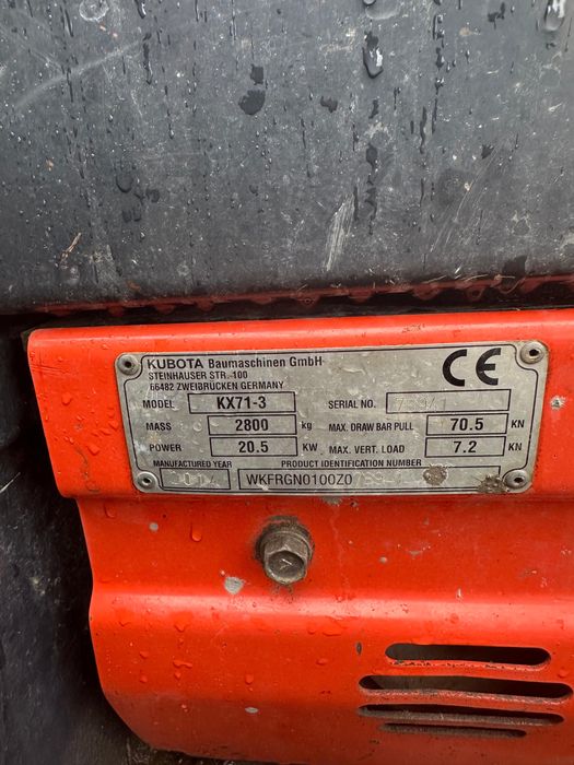 Vand Excavator Kubota 2.8T Import !