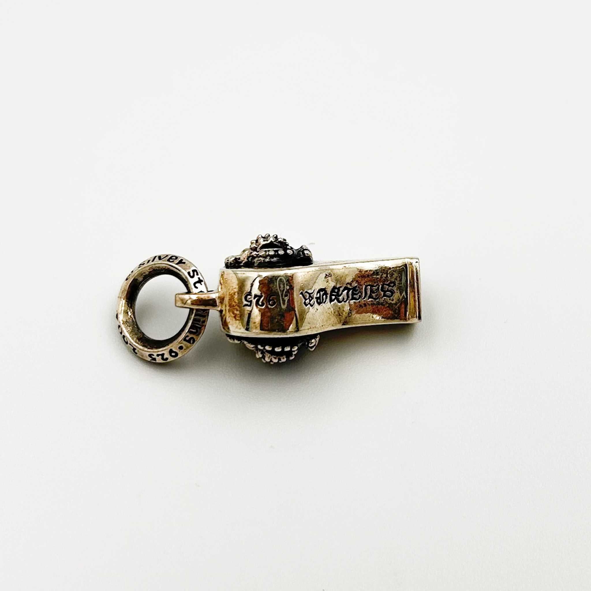 Pandantiv Unic Fluier Retro - Argint Masiv 925 - Chrome Hearts Style