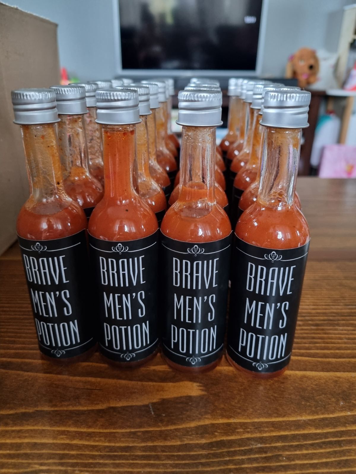 Brave men's potion Hot sauce / Лют сос  Каролина Рипър Carolina Reaper