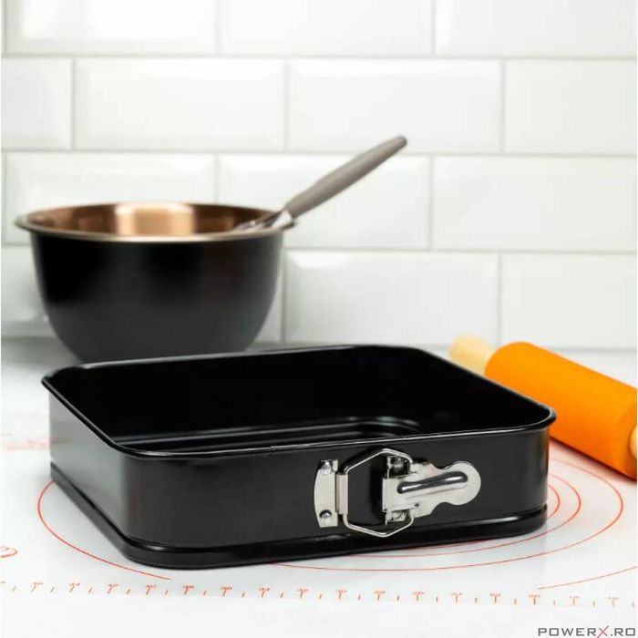 Forma pentru tort, tava copt, patrata, 26 cm, KingHoff