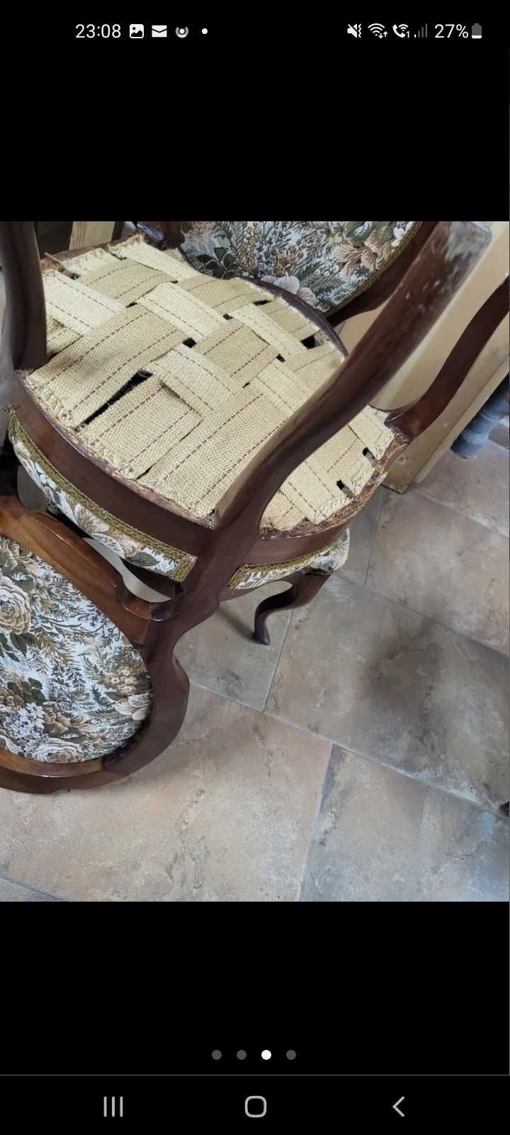 Set 4 scaune vintage Luis XVI