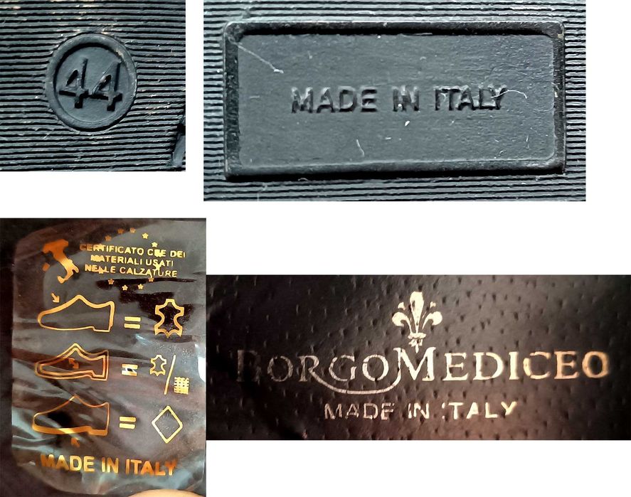 Ghete chukka din piele naturala intoarsă mărimea 44 made in ITALY