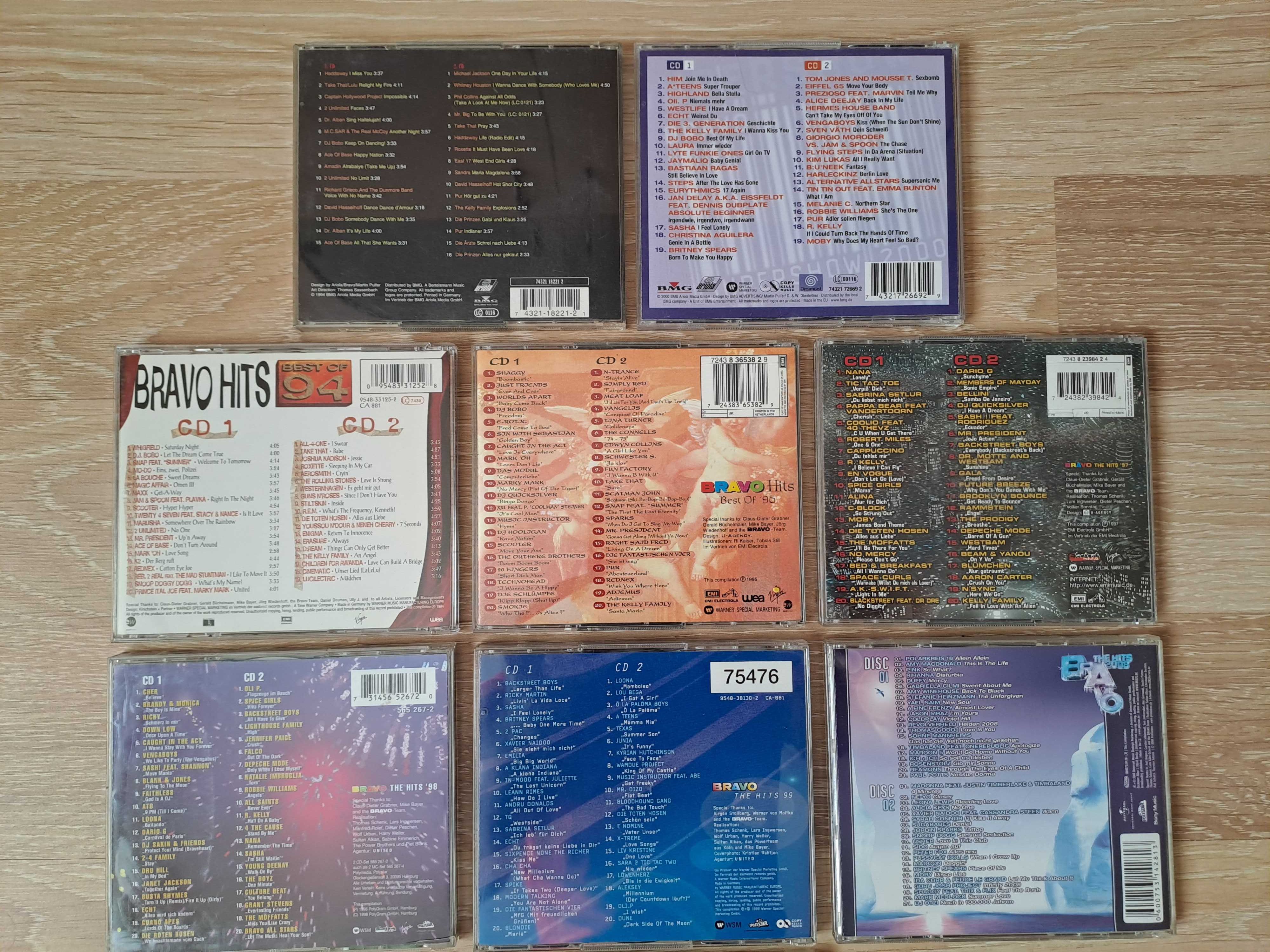 Colectie 15 CD originale sel Bravo Hits-muz Eurodance-exclusiv anii'90