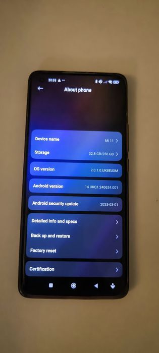 MI 11 de la Xiaomi