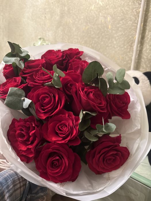 Букет роза 15шт, ( Романтик )