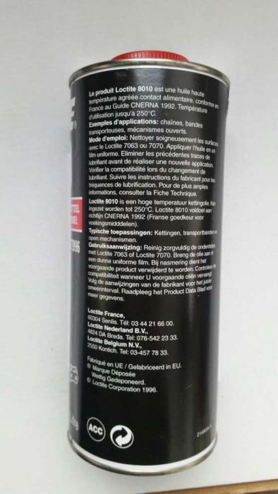 Ulei lubrifiant oil Loctite 8010 -30°+250°C