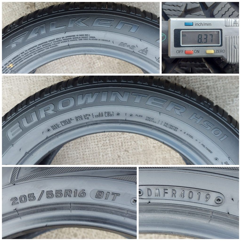 O bucată 205/55 R16 M+S iarnă - una Bridgestone Falken