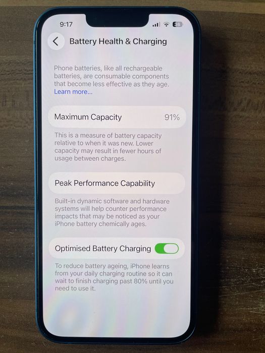 iPhone 13, 128GB, Battery 91%