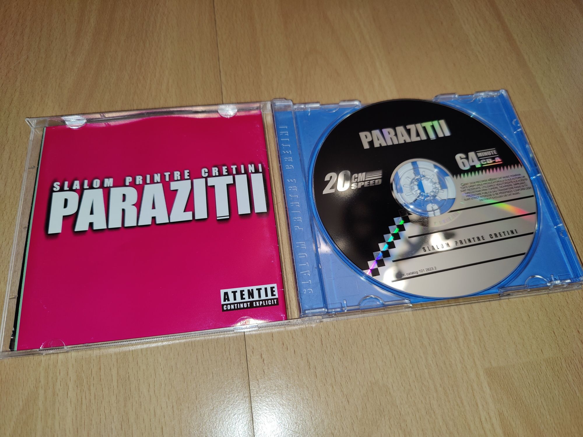 Album CD Parazitii Slalom Printre hip hop romanesc