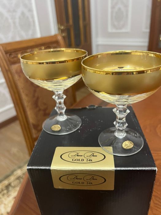 Креманки, салатники от Pasabahce Gold 24К