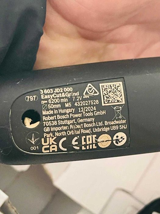 Polizor unghiular Bosch EasyCut&Grind, incarcare USB type-C