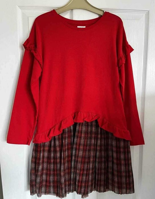 Празнични/Коледни рокля,пуловер,пола 110,116,122р Next,NulaBug,H&M