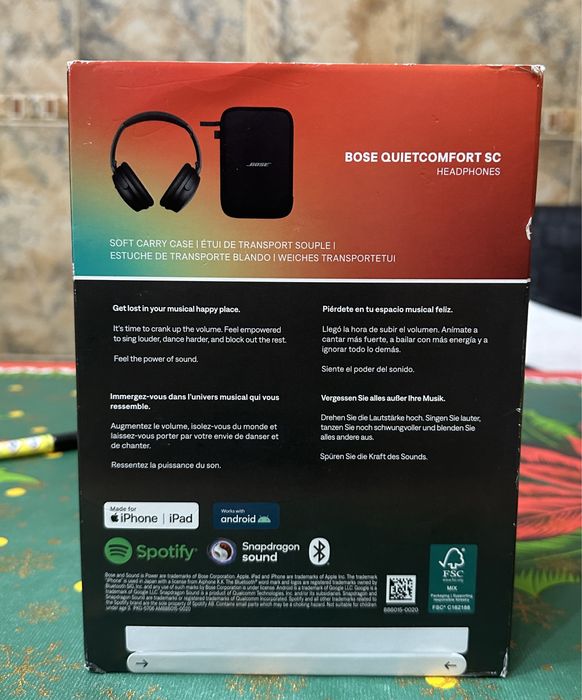 Casti Wireless Bose QuietComfort Sc din Germania