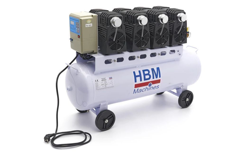 Compresor silentios zgomot redus  fara ulei 120 l 10 bari hbm machines