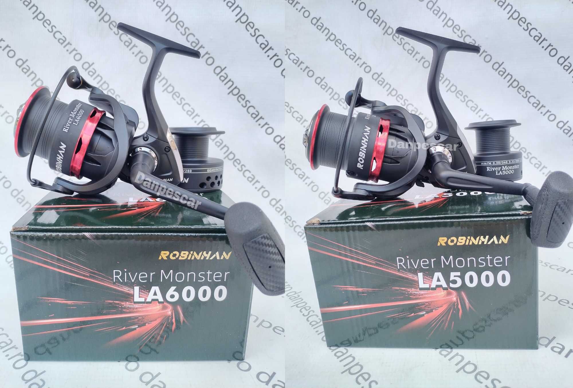 SET 2 Mulinete Feeder si Crap ROBINHAN RIVER MONSTER LA6000 Long Cast