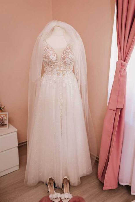 De vânzare rochie de mireasă. Mărimea xs, s.