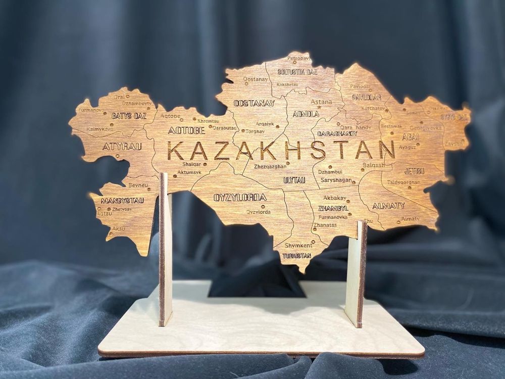 Карта Казахстана сувенирная